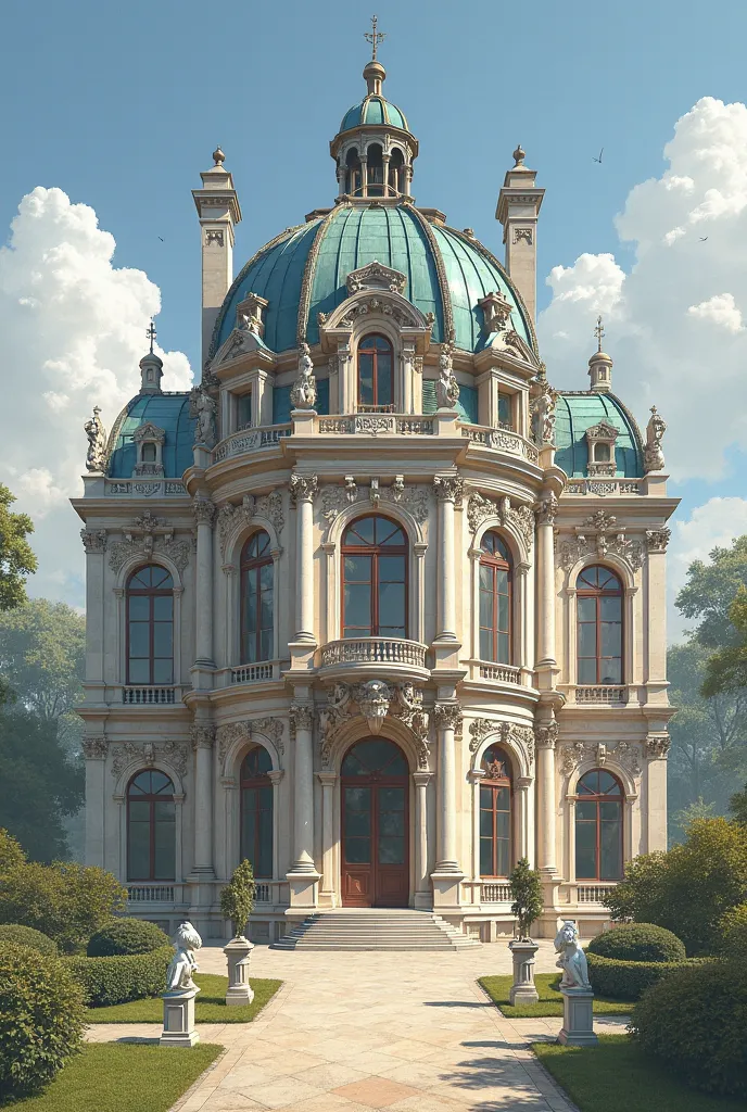 A traditional architectural style suitable for French art
