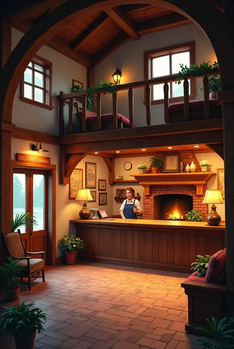 Inn reception layout