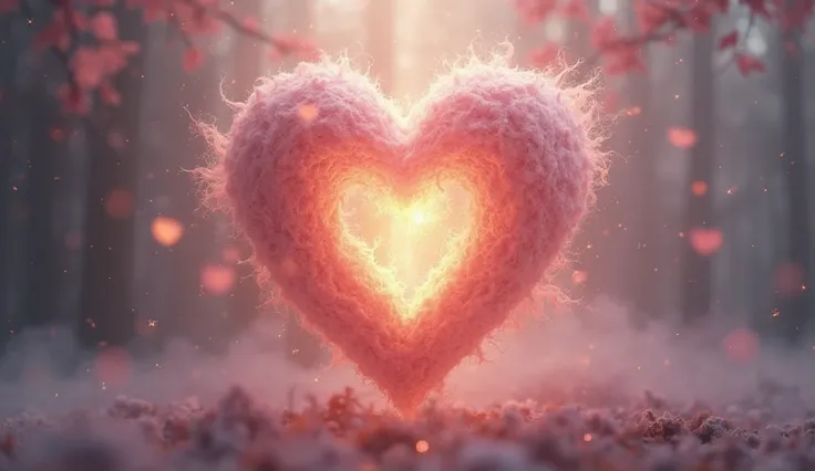There is a heart There is a space inside the heart that seems to be getting bigger and bigger