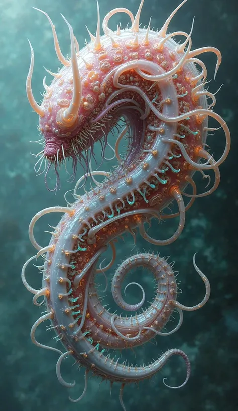 Main Body :
Forma: An elongated, sinuous core, similar to a giant earthworm, but composed of multiple intertwined tubes that ...