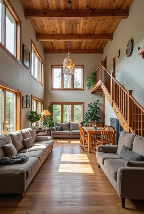 Interior of a house
Large with 5/4, three living rooms and a kitchen, dining room with wooden floors, wooden floor and two-story...