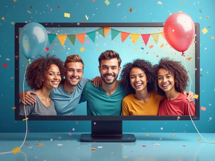 Design digital banners for NbC Services that announce the birthdays and anniversaries of the month's employees. The design must ...
