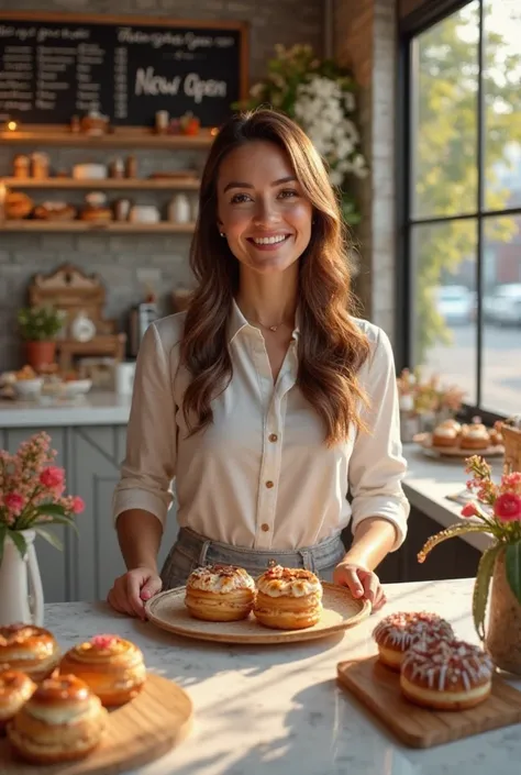 Girl opening her pastry company