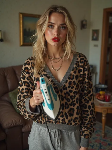 1 young southern woman , just 18 years old , oversized dark makeup , confused facial expression , bites the lower lip,Talah...