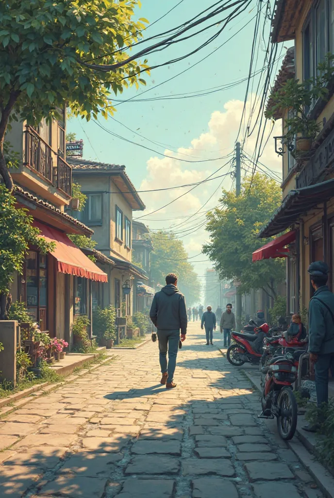 Create an image We are on our way down the street and then somewhere far away someone like Erdoğan comes along and I am relieved...
