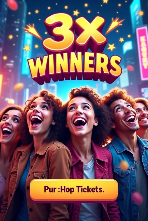 I want to create an add poster for my Lottery
Where we offer 3x winners prize
Buy tickets and get 3x prize weekly