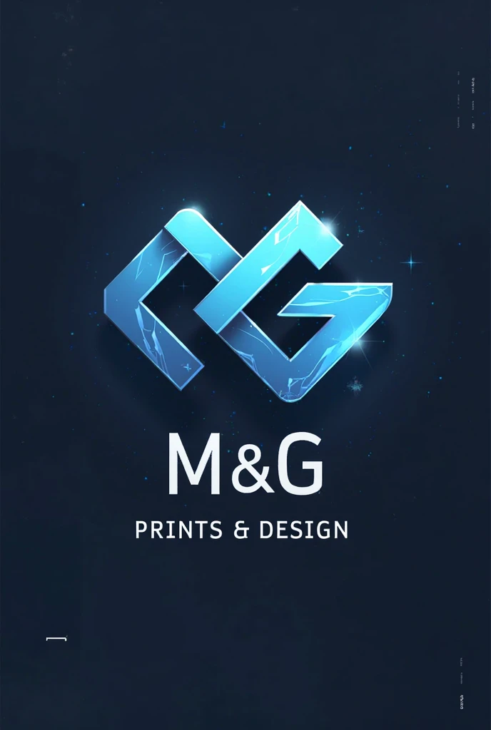 Logo for a 3d printing company called M&G Prints and Design