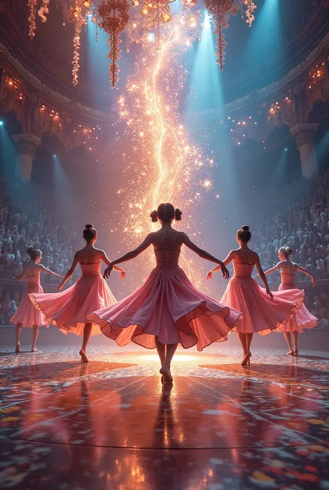 Create an image with choreography, Lighting the theme, the music and the scenery