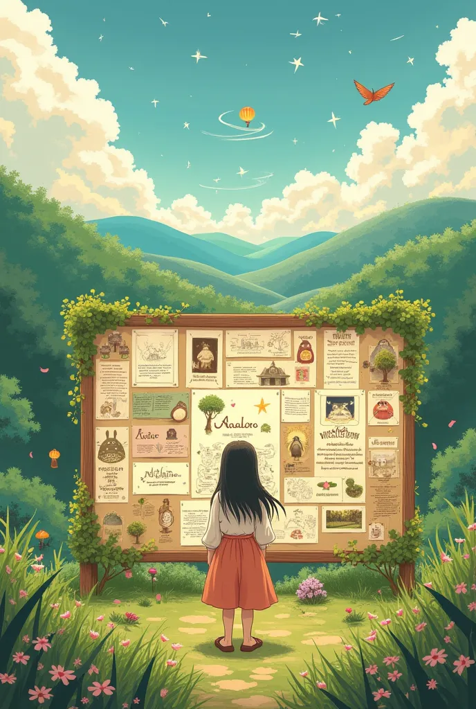 My vision board by ghibli style