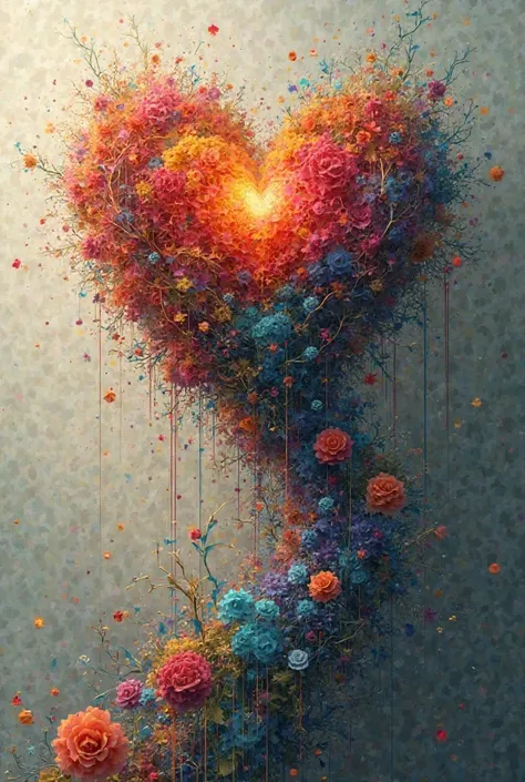 It creates an incredible, never-before-seen image of love, but without a face or landscape, something new.