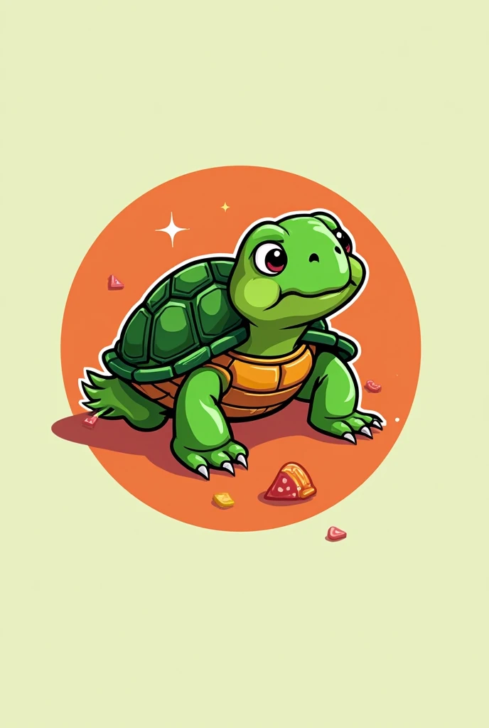 Create a logo for my enchilada gummy venture, I want it to wear a turtle, anyway I want you to give it a name that is related to...