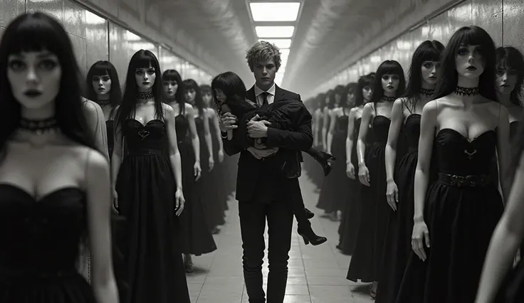 In a stark black-and-white world, reminiscent of The Twilight Zone, ArkhangeL wanders aimlessly through an abandoned department ...