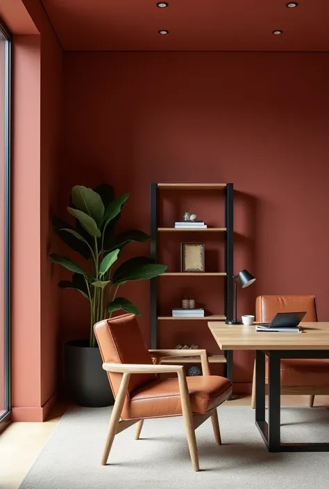 An office with timeless style in Barra da Tijuca, in Rio de Janeiro , where sophistication meets functionality. The walls in an...