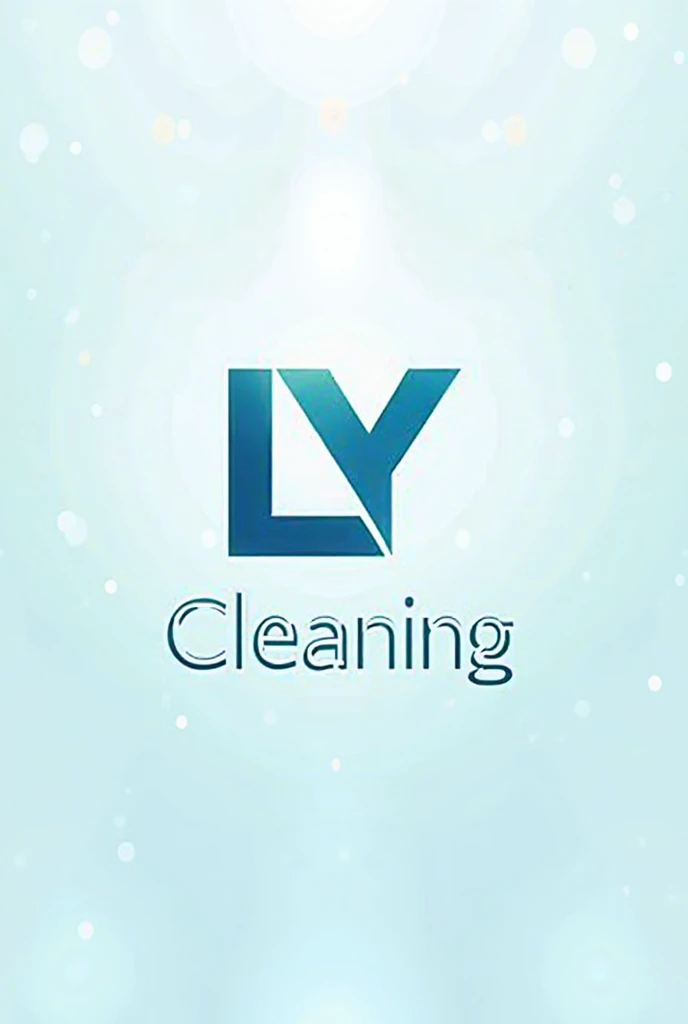 Create a logo with this name LY Cleaning is for a cleaning company