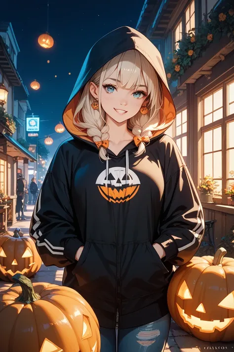 hooded jack-o-lantern