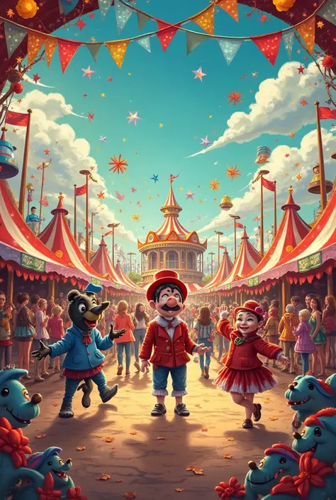 Carnival theme invitation
