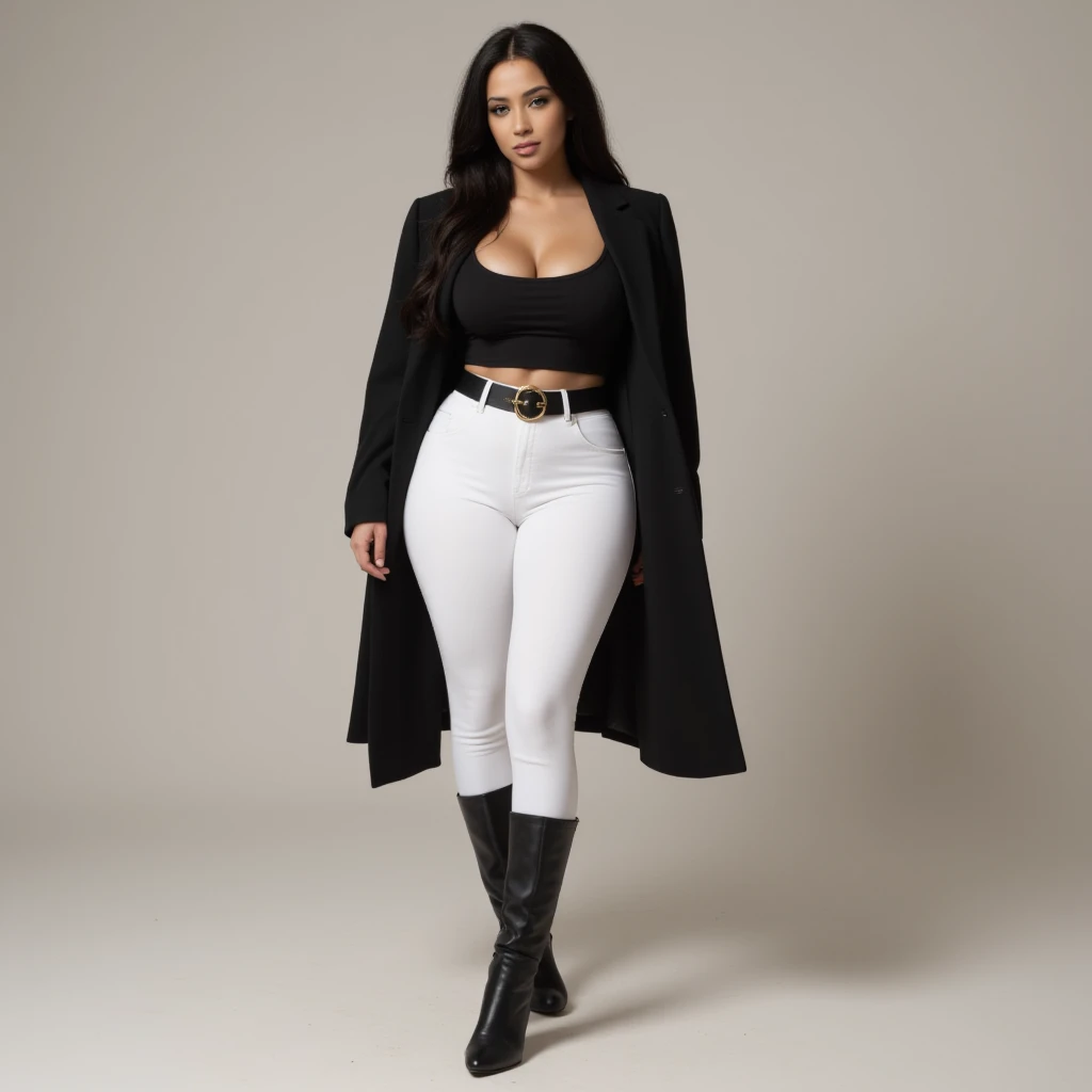(8K, HDR, highres), ((((Photography, RAW photo, hyperrealism, masterpiece, best quality, ultra highres)))),cardi B is wearing a ...