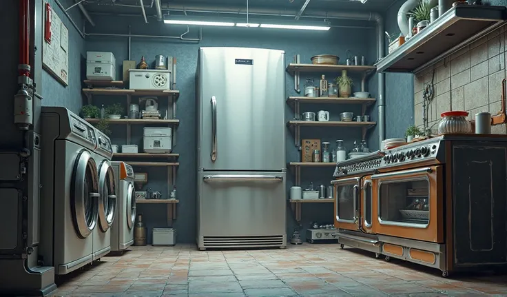 create a picture that will show large household appliances