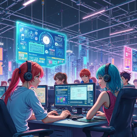 Anime-style internet provider technical support