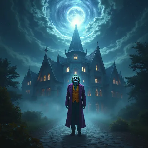 God blessing the Joker's house at night