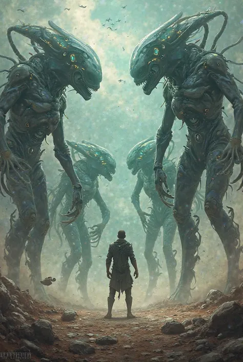 One human vs 1 ailens