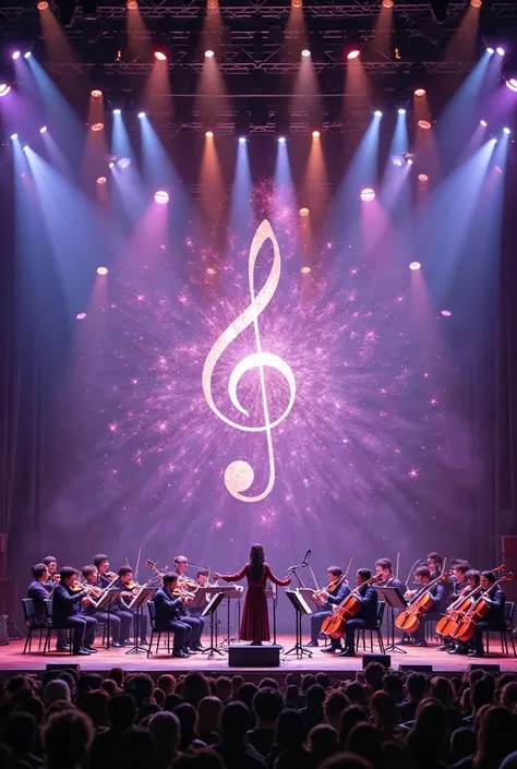 purple background, Korea-Germany Joint Classical Concert, Brilliant treble chart