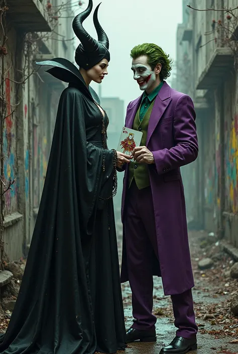 Ooooh, now that’s a deliciously chaotic pairing — Maleficent and the Joker side by side? Dark magic meets manic madness? I love ...