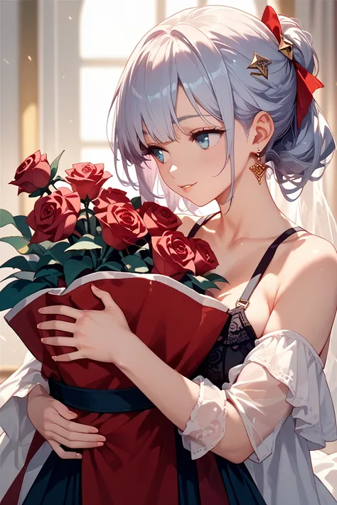Rose、wing、chest、Waiting for a hug、