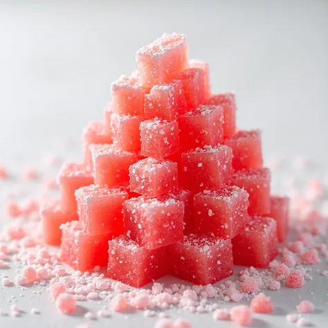watermelon granita on a simple background