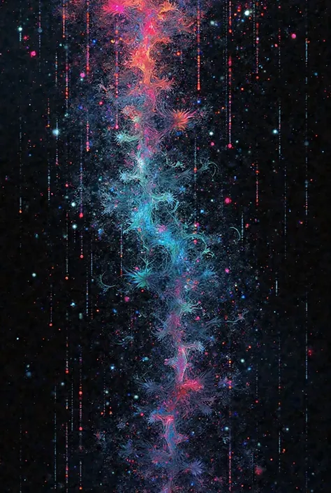 A psychedelic ASCII art
