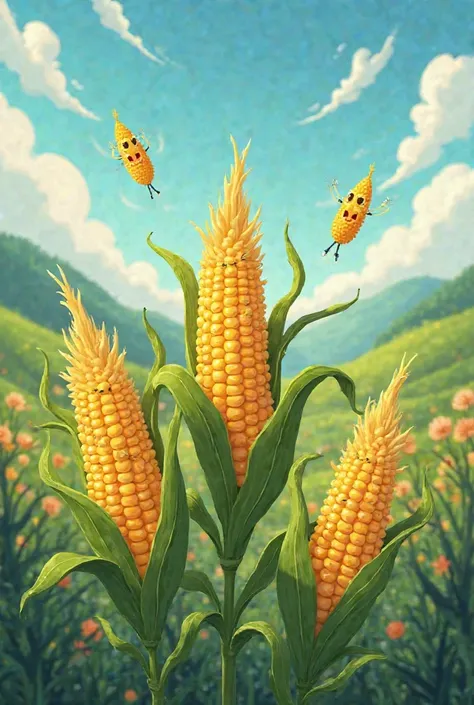 Animated corn