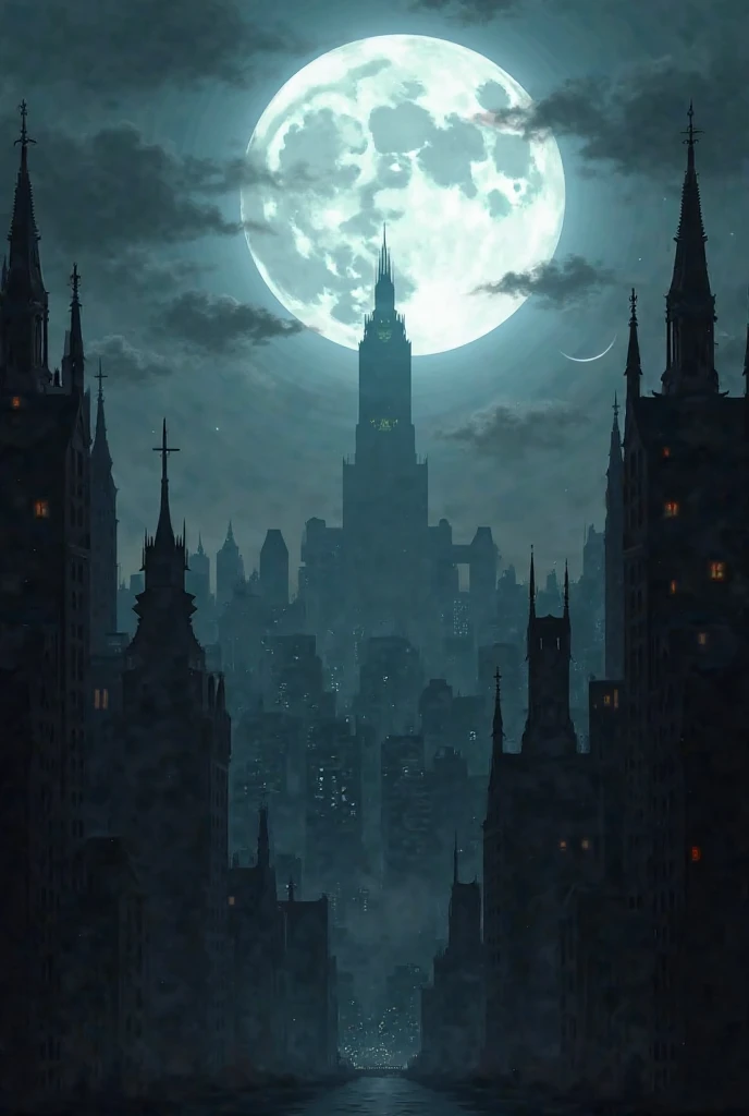 Full moon over Gotham