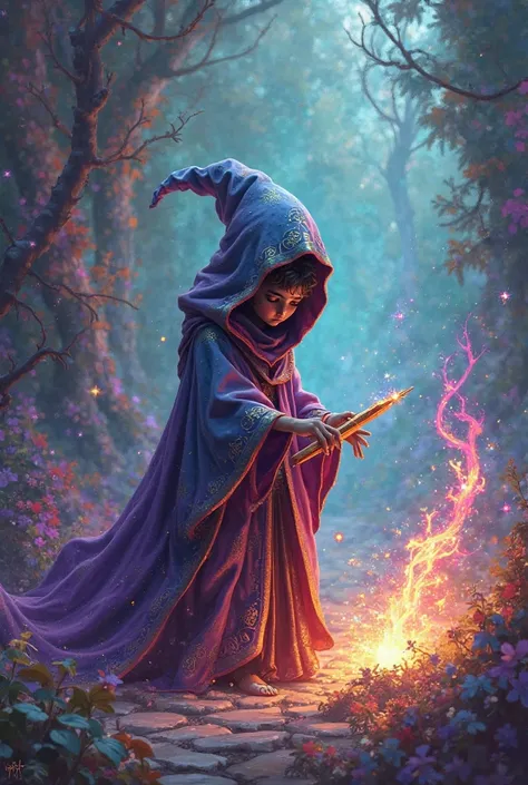 Add painting by a little sorcerer as a title