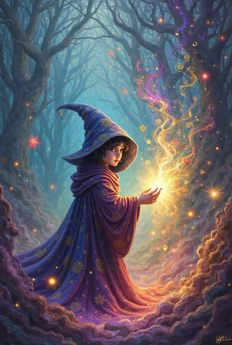Add painting by a little sorcerer as a title