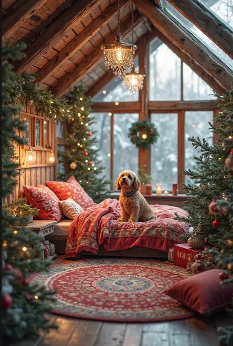 high-quality photographic winter greenhouse,cozy,full of warmth and comfort for dogs, • Adjacent to the bedroom ,luxurious silky...