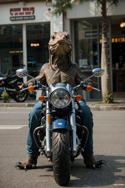 Monitor lizard ride A custom motorcycle