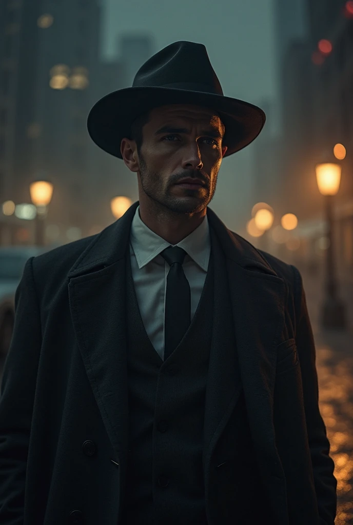 make me a picture of the man posting wearing a brim