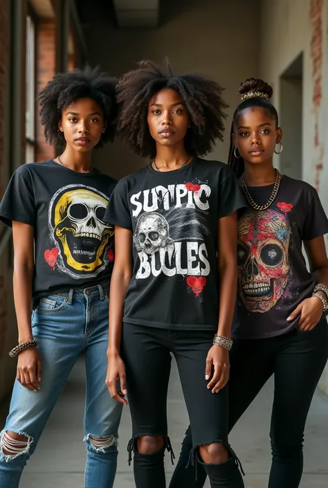 Models wearing vandal t shirts