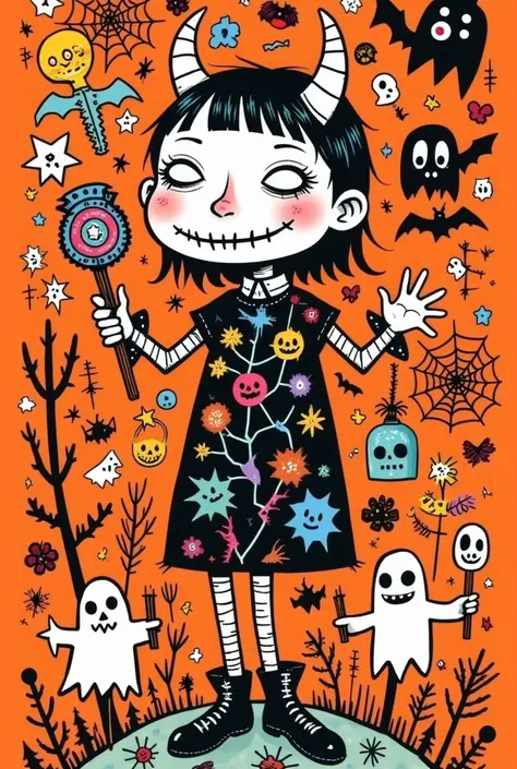 logo design, Keith Harlin ( Keith Harlin ) style: Halloween,funny illustration