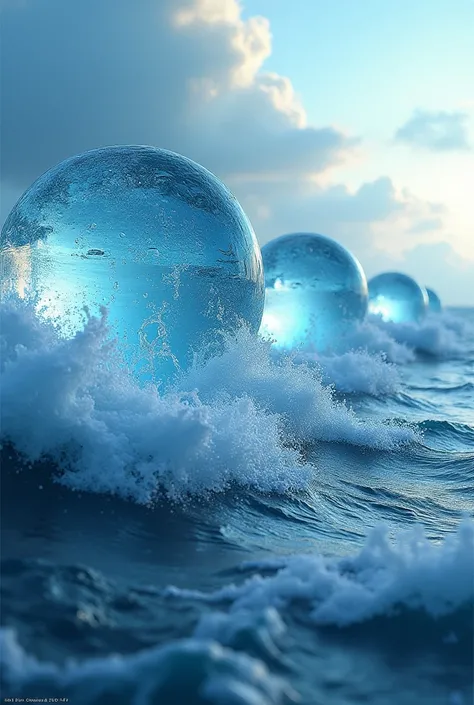 giant drops of water,Waves hitting the water surface,Top Quality,8k,,