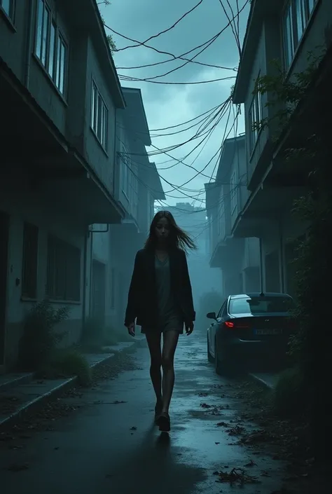 Natasha is returning home from school and some people are napping her. Dark and Suspense Atmosphere