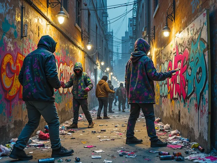 Help create a Street Art debauchery scene in 17 hours..00