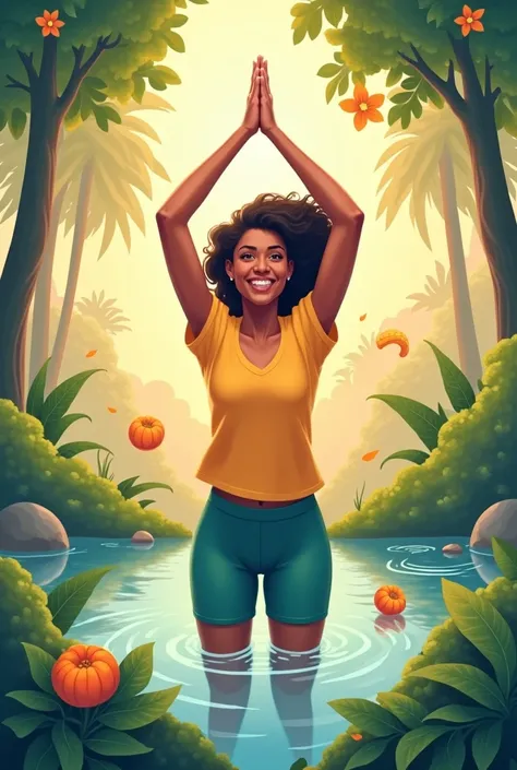 create a poster with the theme :What do you do for your health?