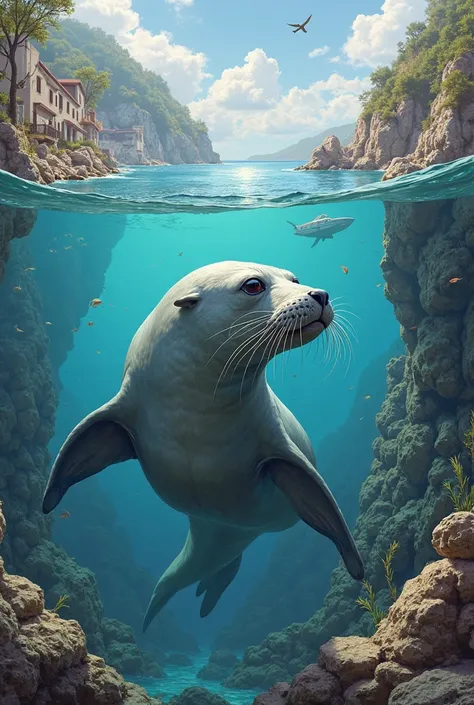 Make me a presentation about the Mediterranean seal
