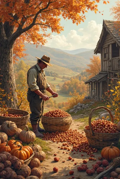 Harvesting nuts
Do you create the photo ?
