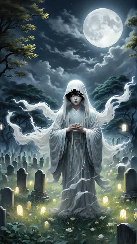 Lam is a Chang Boy (Ghost) He appeared in the night flying out of the graveyard — in white lashes,It looks dark at night in the ...