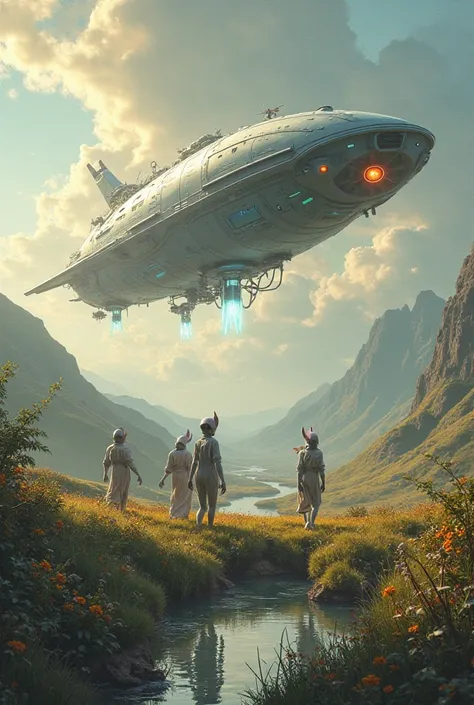 Create an image with the theme We came to earth in detail