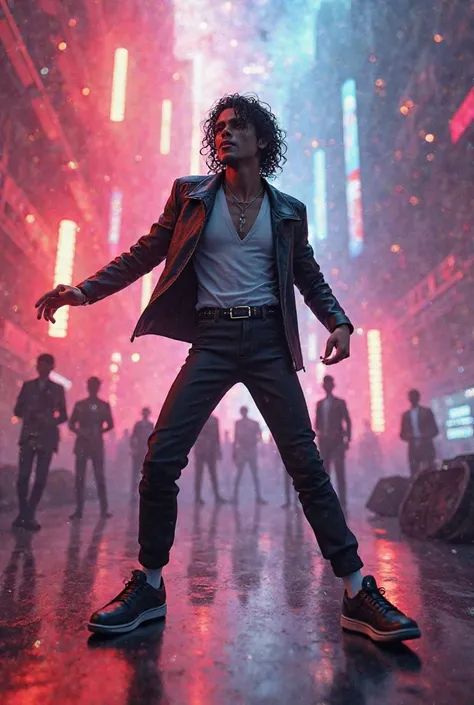 une vidéo de mon avatar entrain de chanter une chanson de micheal jackson ‘black or right’’