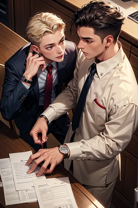 “The Post-it, the Tie and the Coffee” 📌 Composition: A desk seen from above. A post-it with “meeting at 10am” scribbled on it, a...