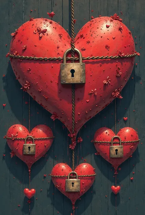 Hearts with several locks